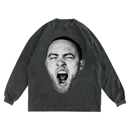 Mac Miller Yawn Halftones - Retro Finest