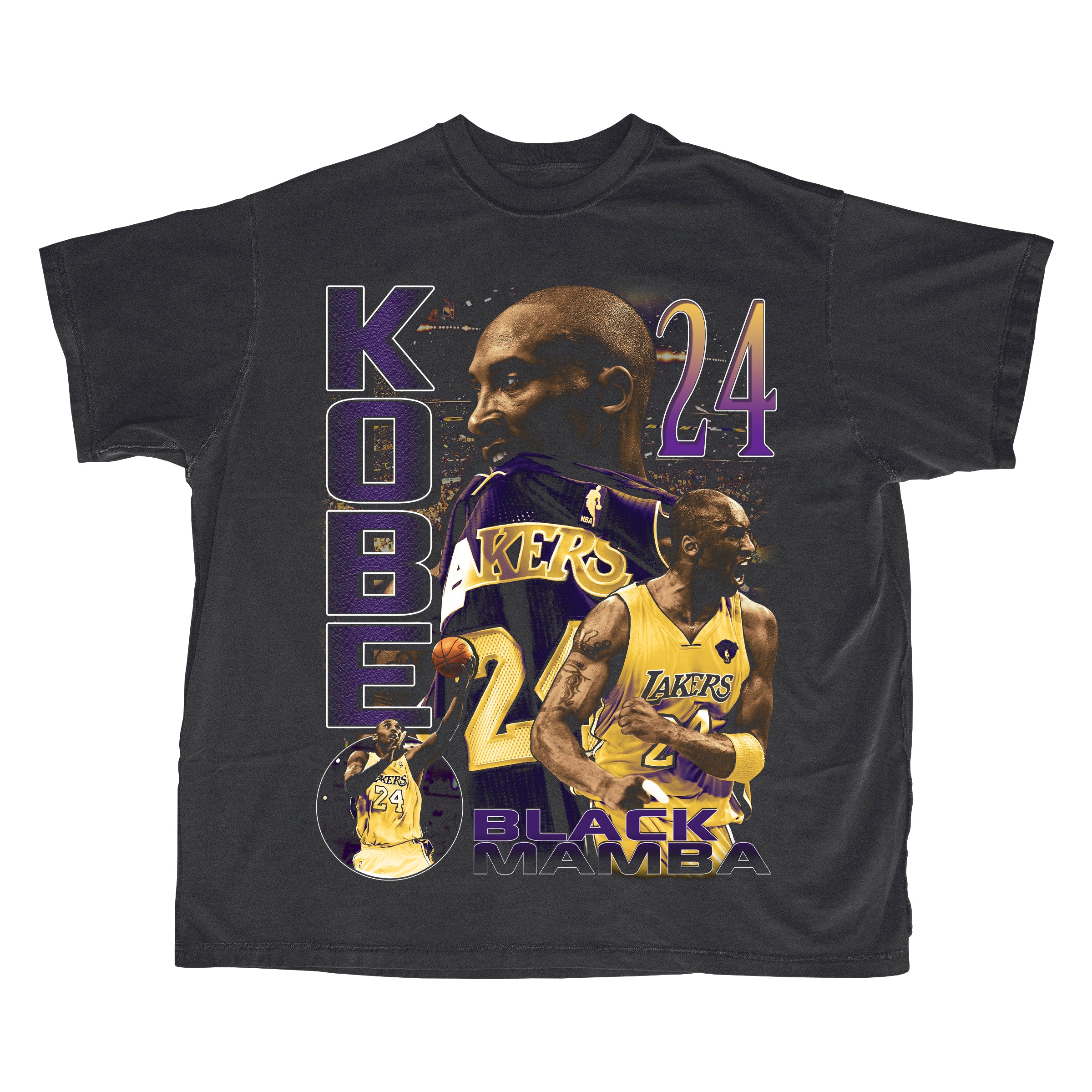 Black Mamba Double Printed T-Shirt - Retro Finest Tees
