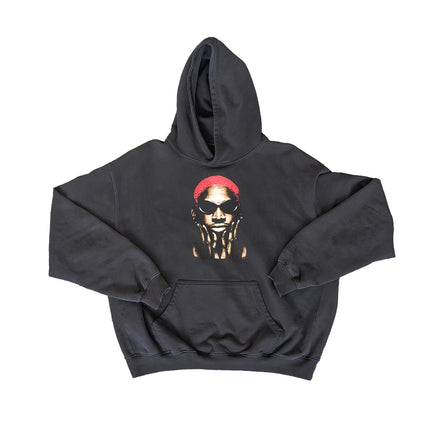 Rodman Puff Print Oversized Hoodie - Retro Finest