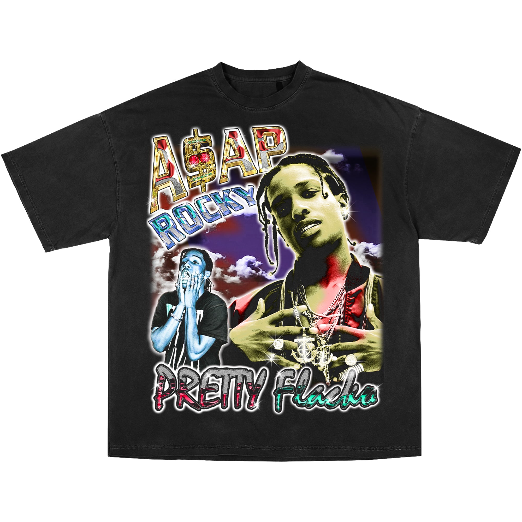 Asap Rocky T-Shirt / Double Printed - Retro Finest Tees