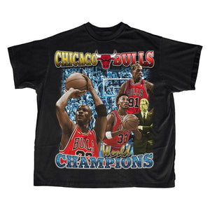 Chicago Bulls T-Shirt / Double Printed - Retro Finest Tees